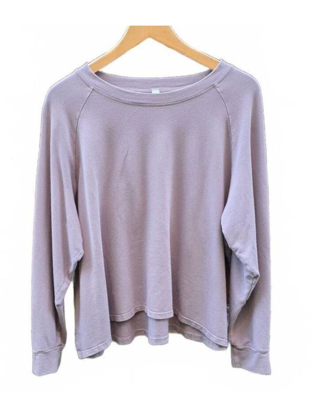 Gilmour Clothing Mushroom Bamboo French Terry Batwing Top Size L/XL